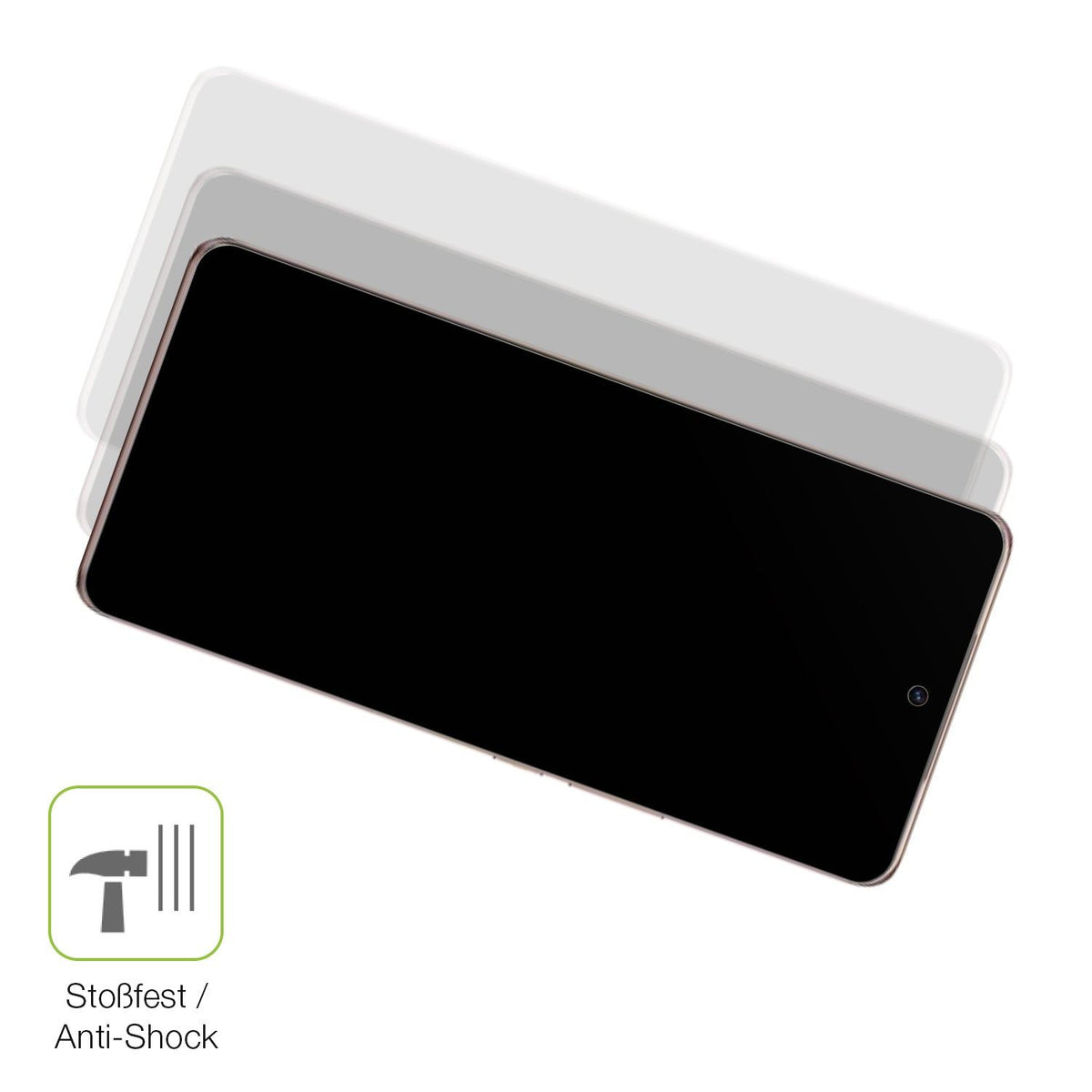 2x Full Cover Schutzfolie matt für Vivo V50e