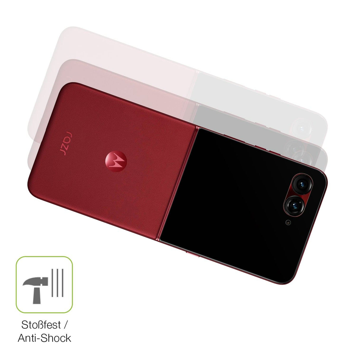 2x Full Cover Schutzfolie matt für Motorola Razr 60 Aussen-Display