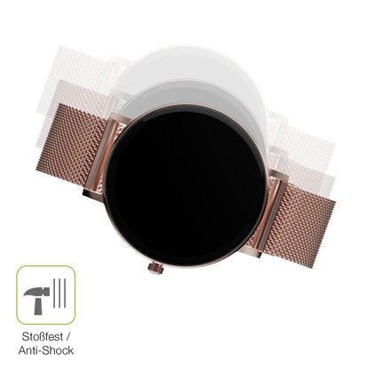 2x Full Cover Schutzfolie matt für ZenWatch Venice Pro
