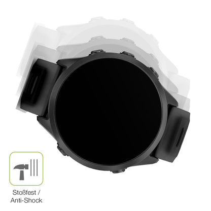 2x Full Cover Schutzfolie matt für Garmin Forerunner 570 47mm