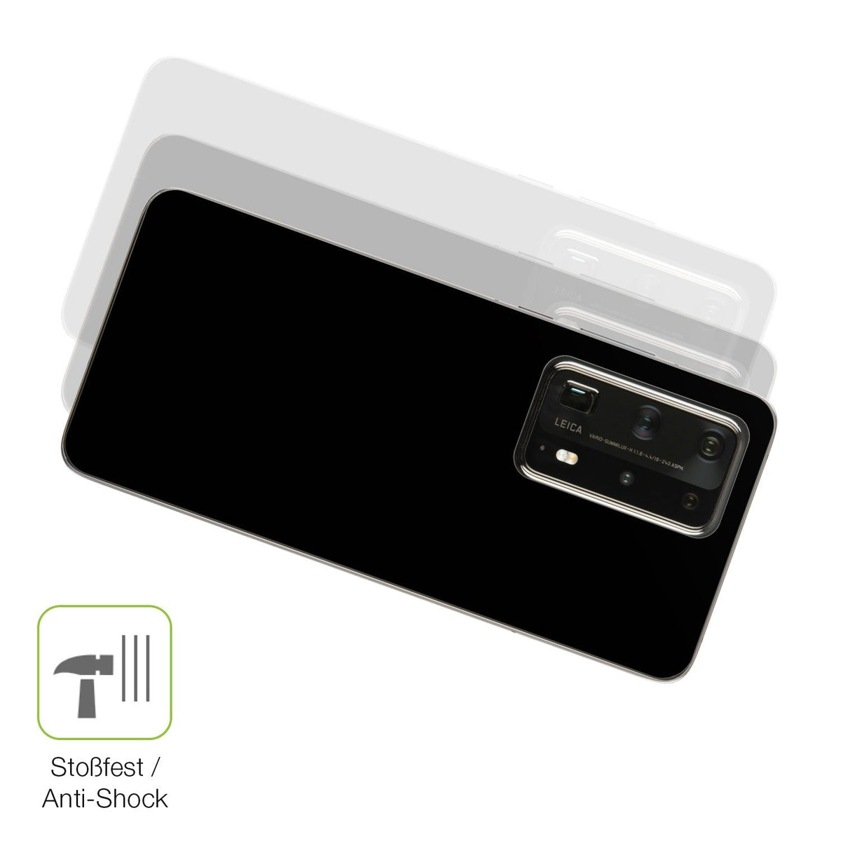 2x Full Cover Schutzfolie matt für Huawei P40 Pro Plus Back