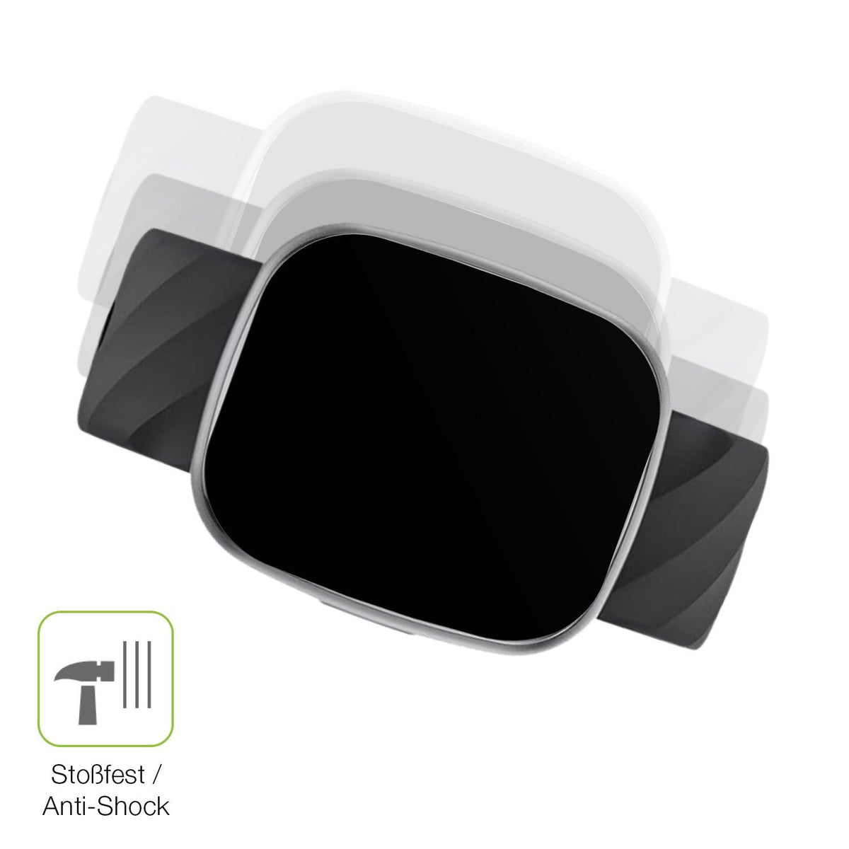 2x Full Cover Schutzfolie matt für Catgiff A22 Smartwatch
