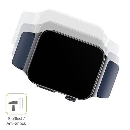 2x Full Cover Schutzfolie matt für Watchmark Cardio One