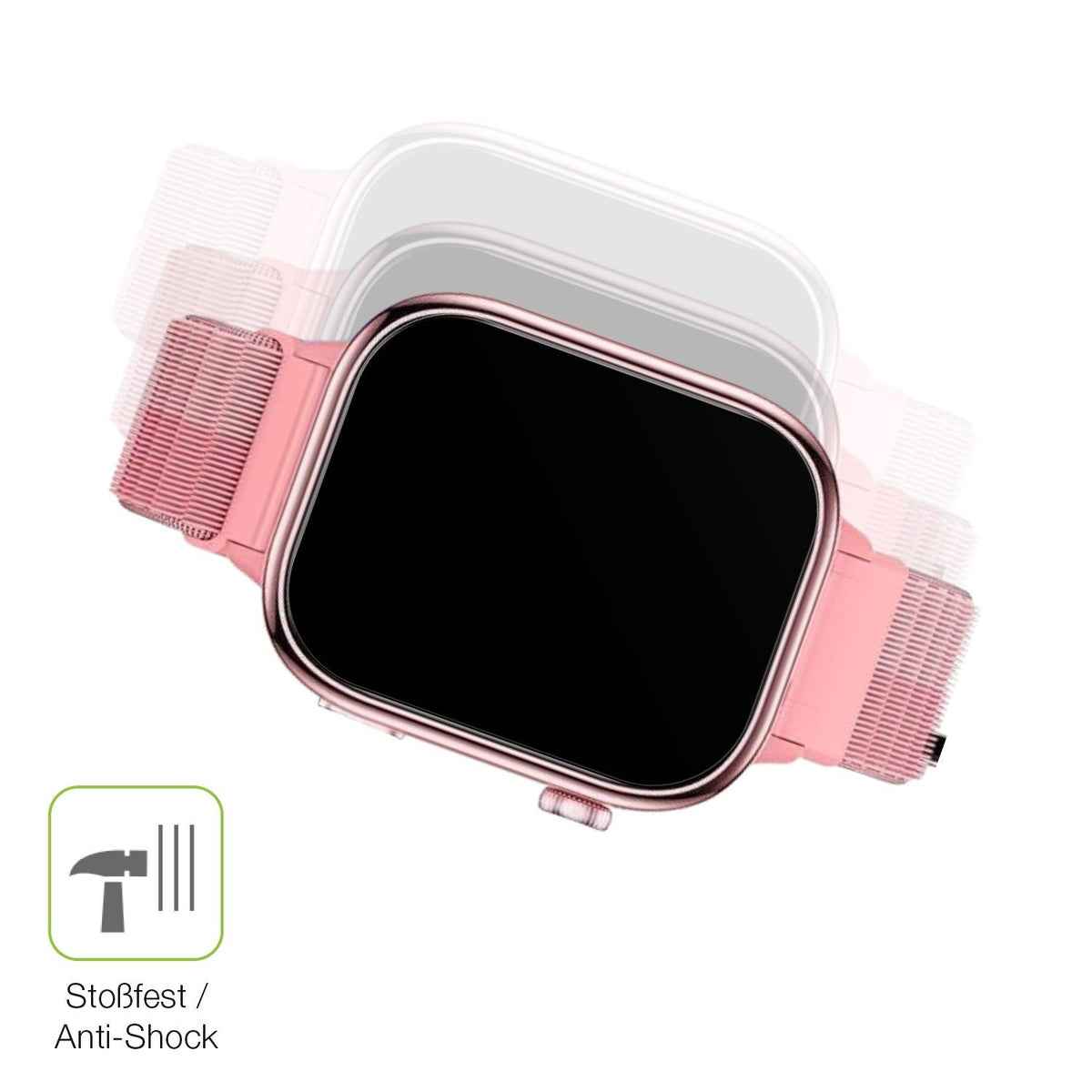 2x Full Cover Schutzfolie matt für JoJoego Smartwatch Kinder