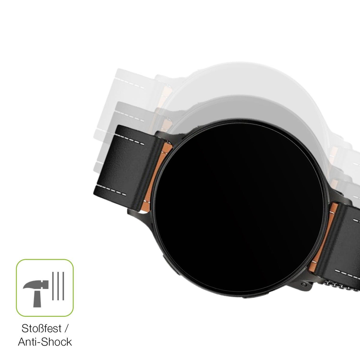 2x Full Cover Schutzfolie matt für Pireware Nano Smartwatch