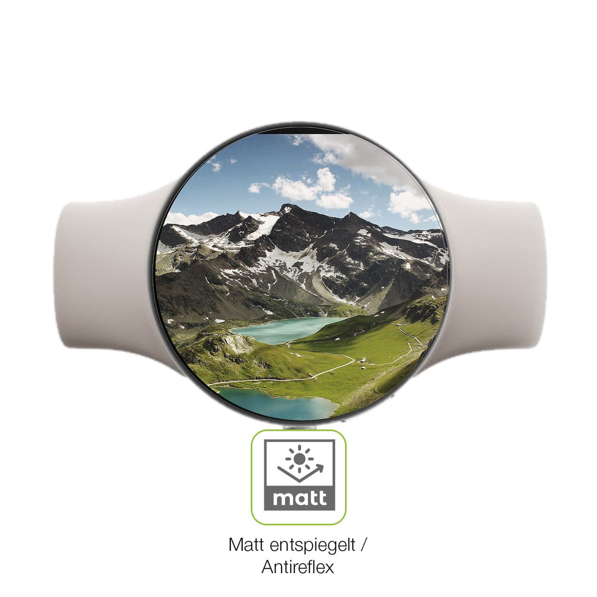 2x Full Cover Schutzfolie matt für Google Pixel Watch 4 41mm