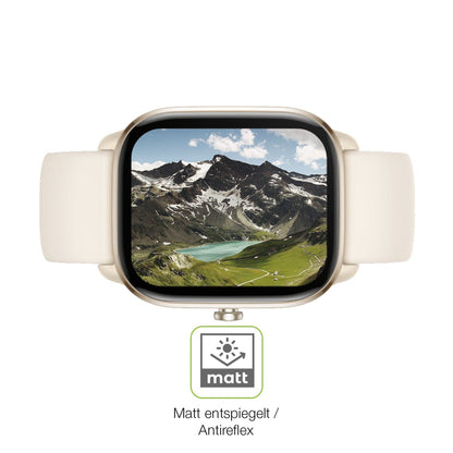 2x Full Cover Schutzfolie matt für Amazfit GTS 4 mini