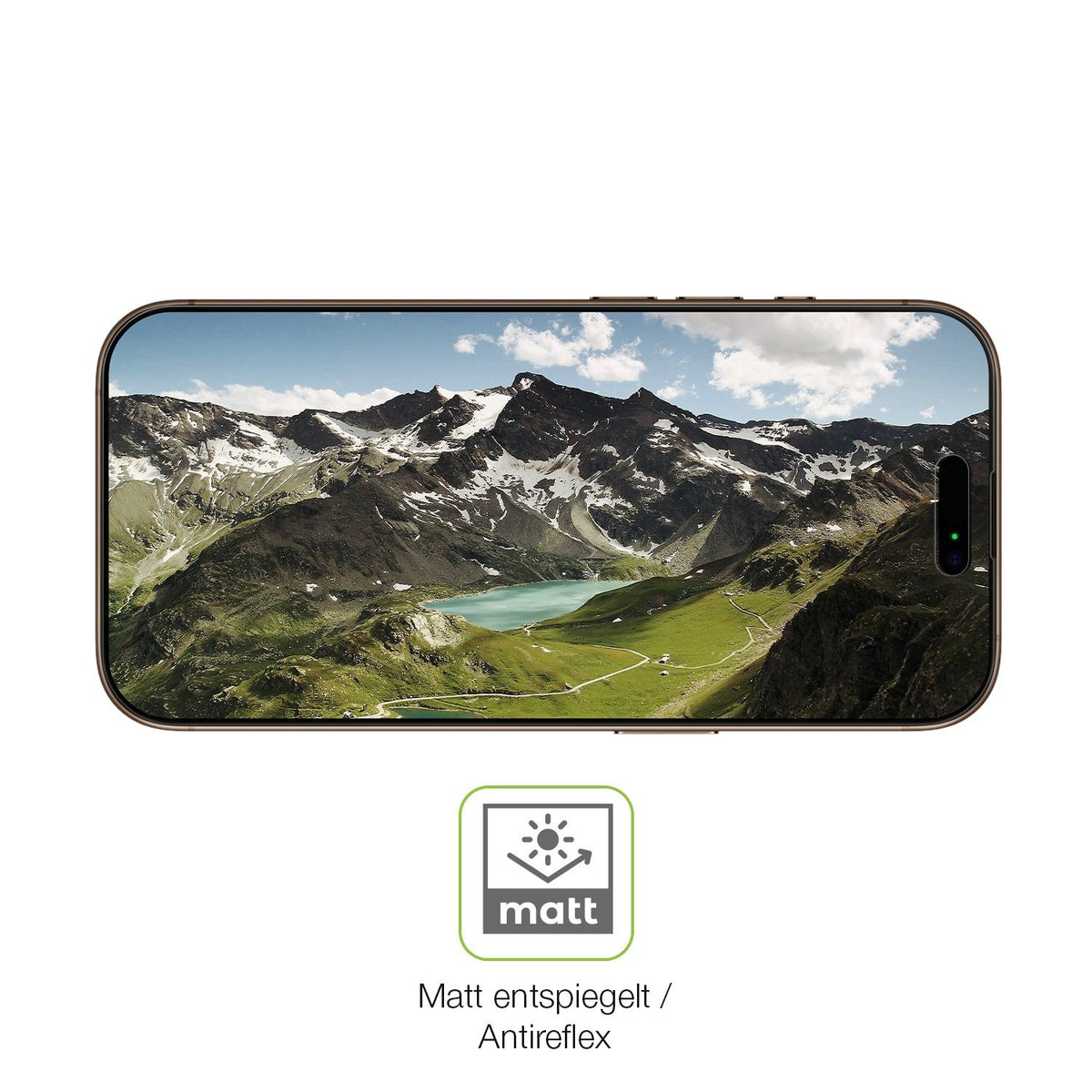 2x Full Cover Schutzfolie matt für Apple iPhone 16 Pro