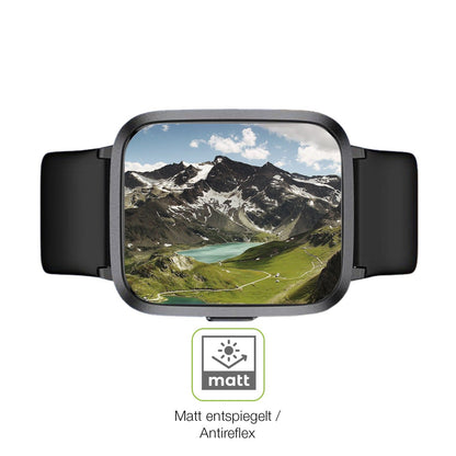 2x Full Cover Schutzfolie matt für LETSACTIV ID205U Smartwatch