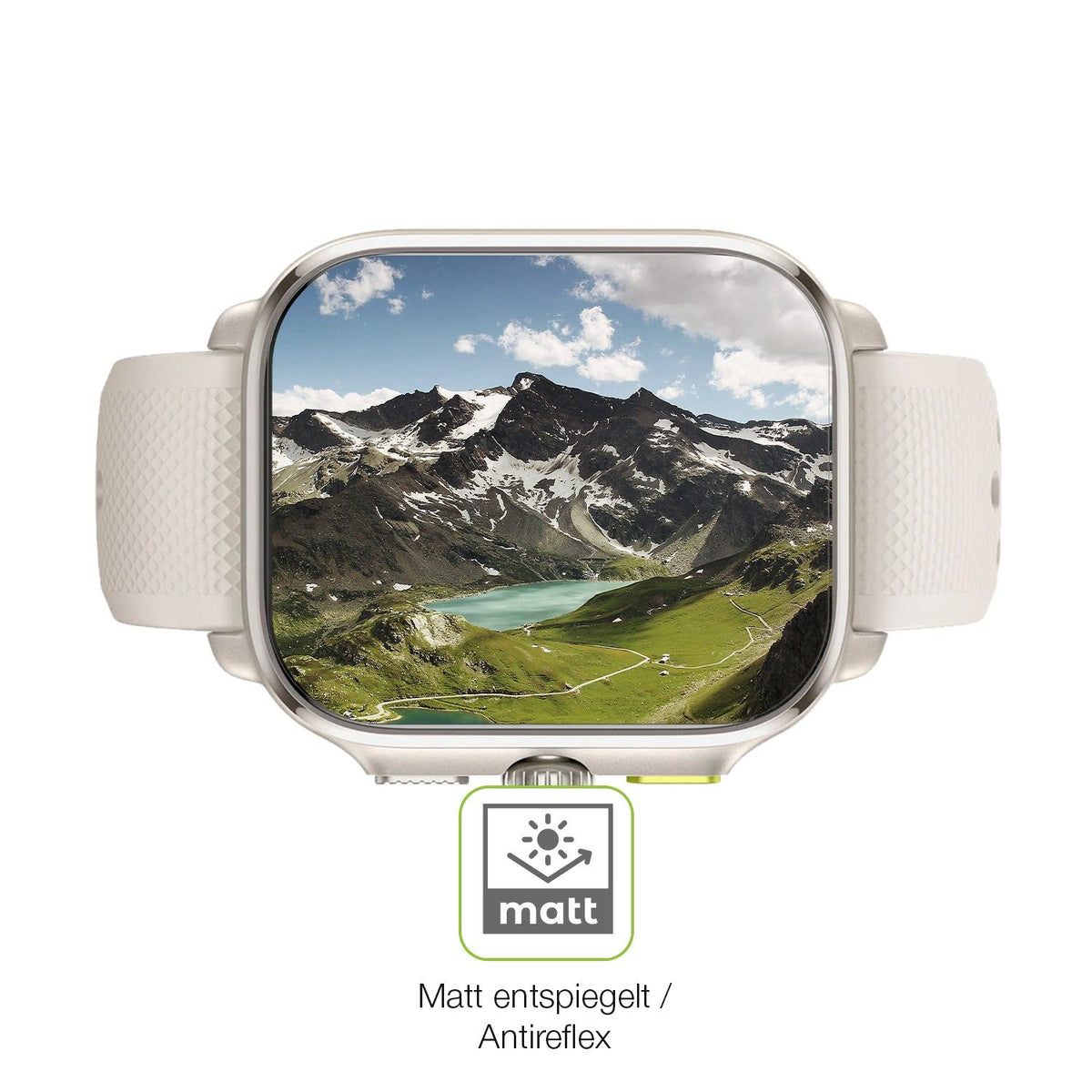 2x Full Cover Schutzfolie matt für Amazfit Cheetah Square