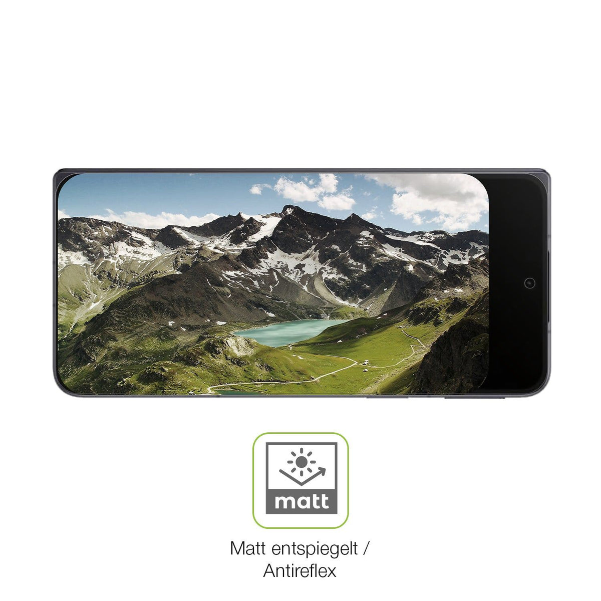 2x Full Cover Schutzfolie matt für Oppo Find N5 Front-Display