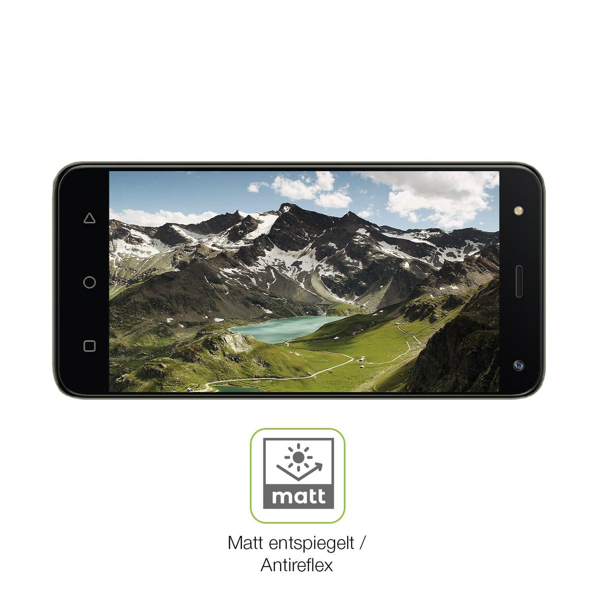 2x Full Cover Schutzfolie matt für Mobicel MX3