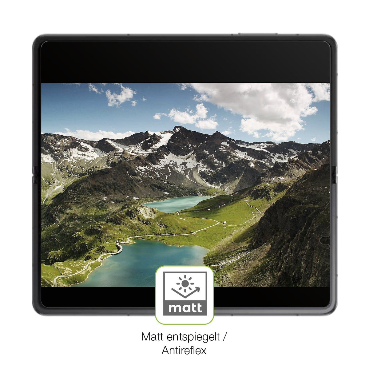2x Full Cover Schutzfolie matt für Honor Magic V2 Innenseite