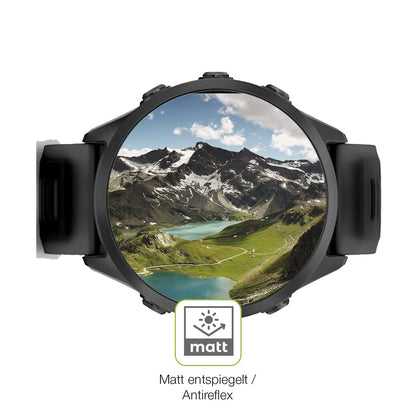 2x Full Cover Schutzfolie matt für Garmin Forerunner 570 42mm