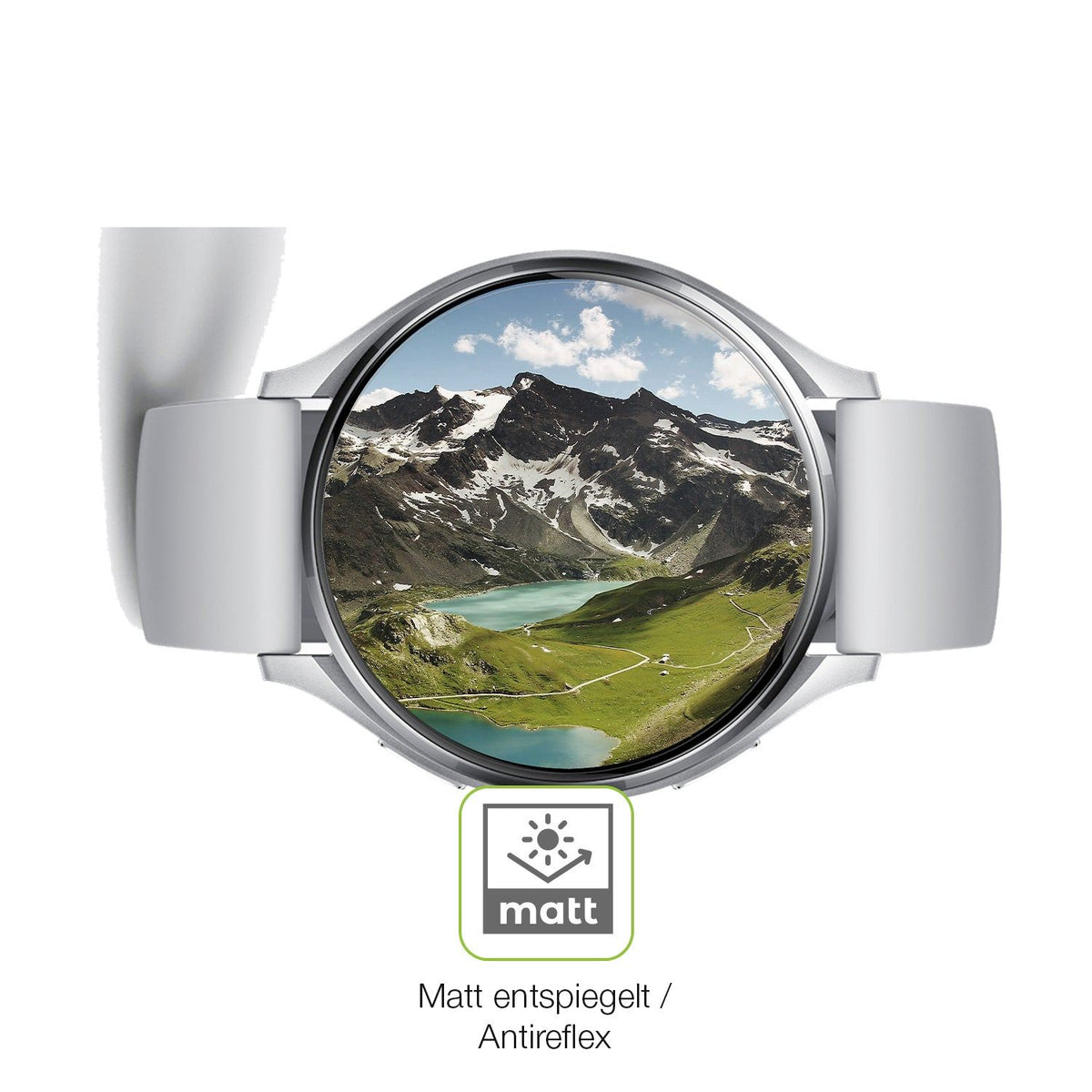 2x Full Cover Schutzfolie matt für Xiaomi Watch 2