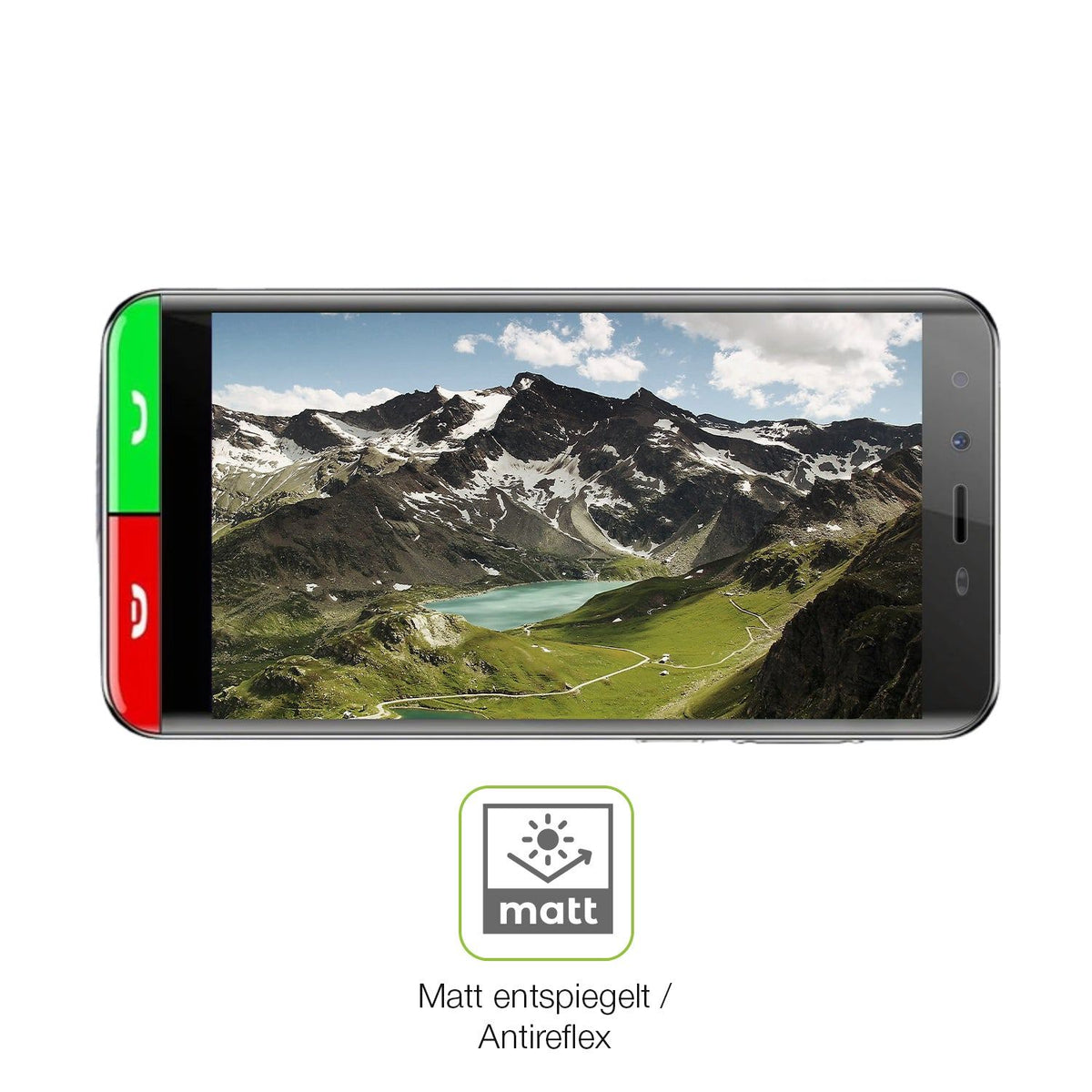 2x Full Cover Schutzfolie matt für Artfone Smart 500