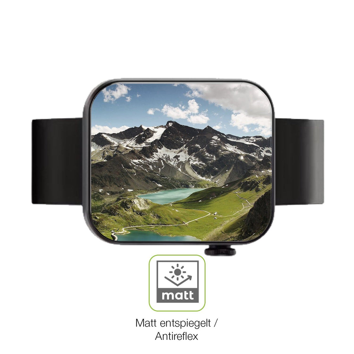 2x Full Cover Schutzfolie matt für Kendox Life Tracker