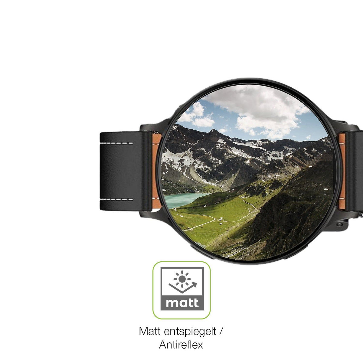 2x Full Cover Schutzfolie matt für Pireware Nano Smartwatch