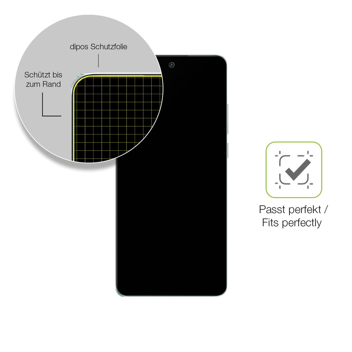 Besonders flexibler Displayschutz mit Anti-Shock-Schicht im Materialmix