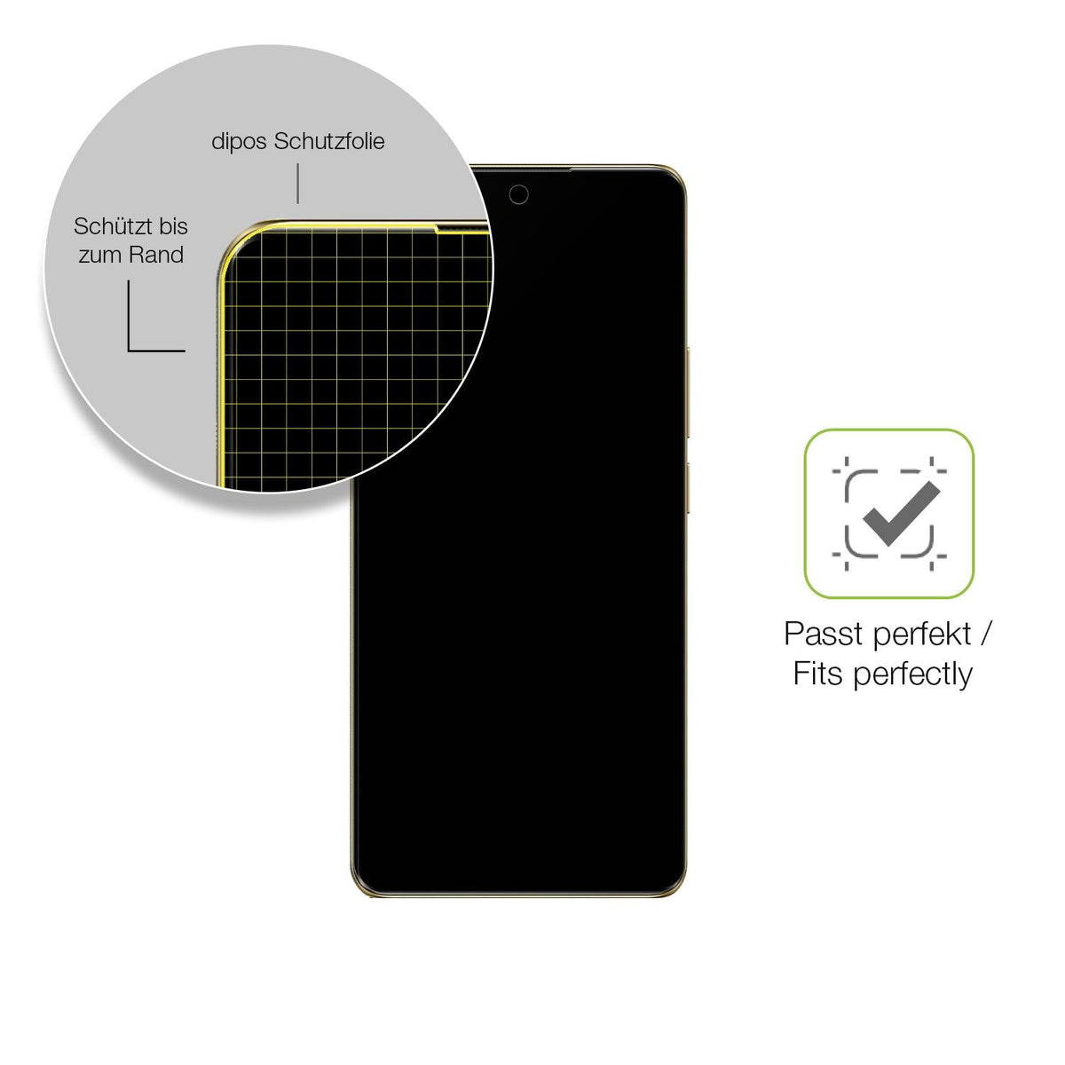 2x Full Cover Schutzfolie matt für Realme 12 Pro 5G