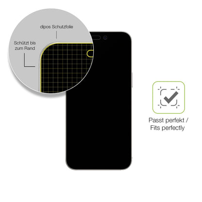 2x Full Cover Schutzfolie matt für Apple iPhone 16 Plus