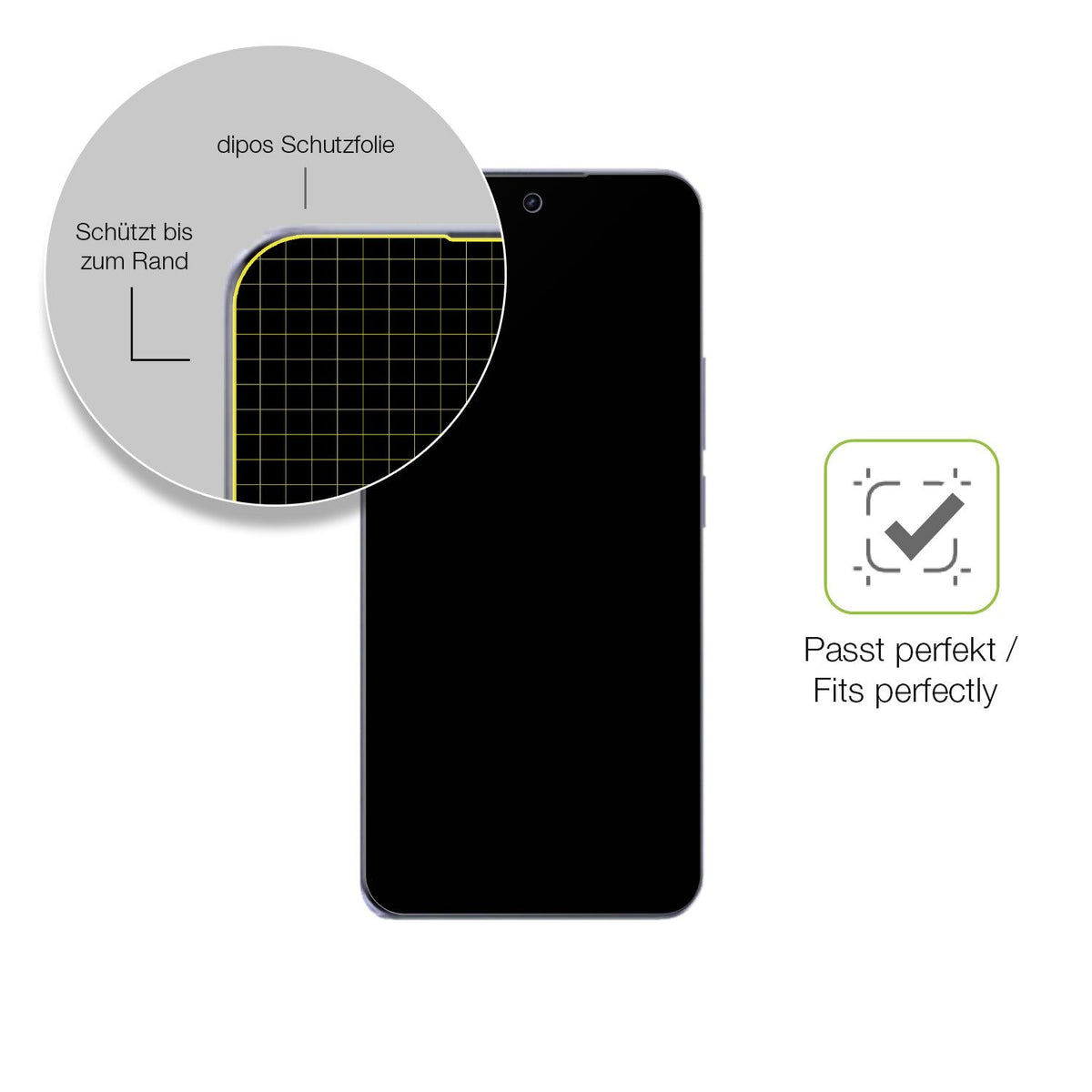 2x Full Cover Schutzfolie matt für Realme 14 Pro+