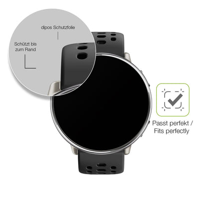 2x Full Cover Schutzfolie matt für Amazfit Active 2