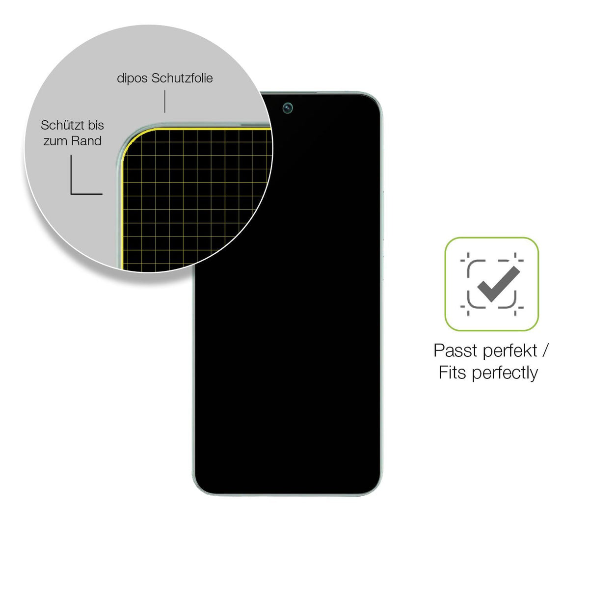 2x Full Cover Schutzfolie matt für Realme P3 5G