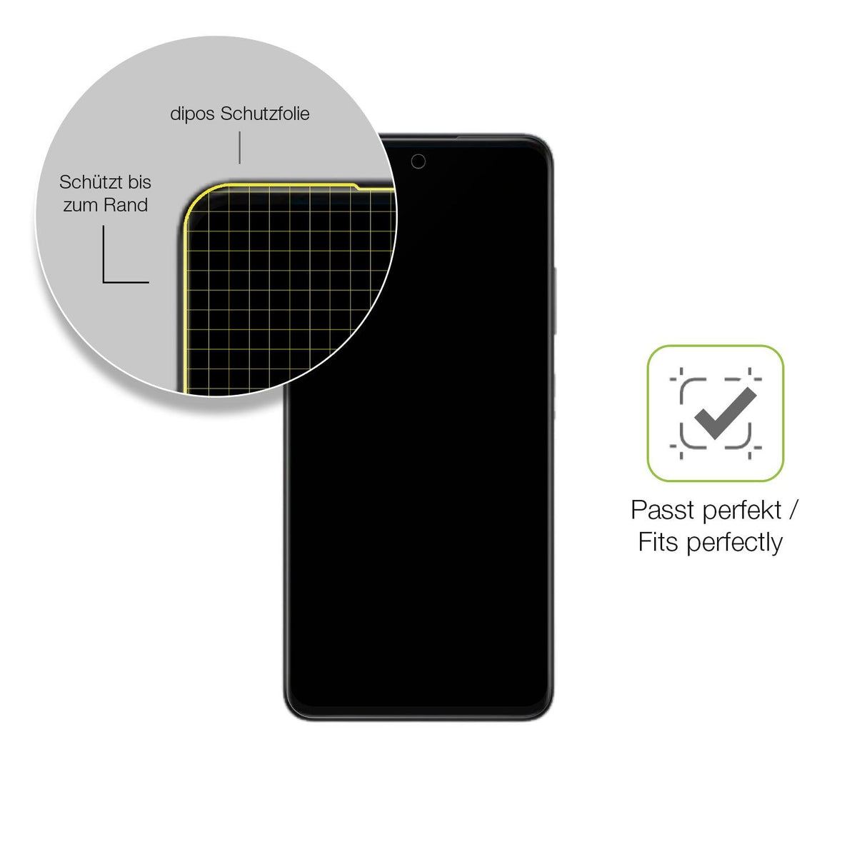2x Full Cover Schutzfolie matt für Huawei Nova Y73