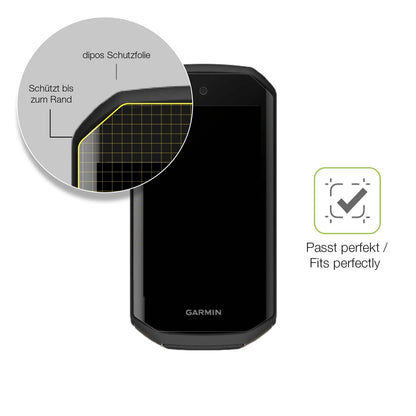2x Full Cover Schutzfolie matt für Garmin Edge 1050