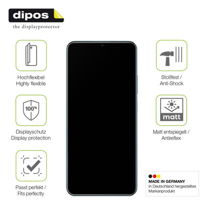2x Full Cover Schutzfolie matt für Realme Note 50