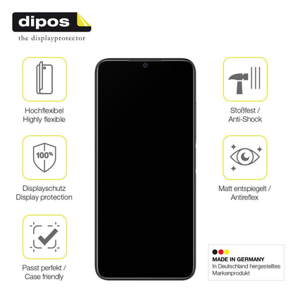 2x Full Cover Schutzfolie matt für Doogee N50 Pro