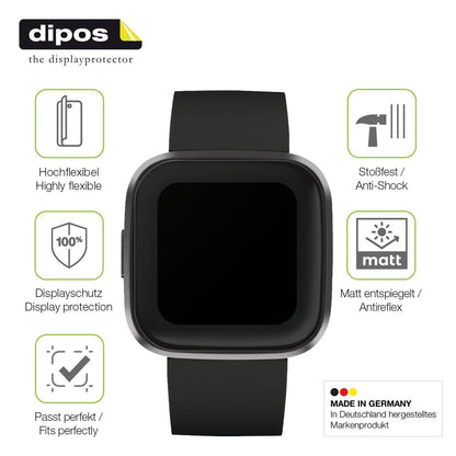 2x Full Cover Schutzfolie matt für Fitbit Versa 2