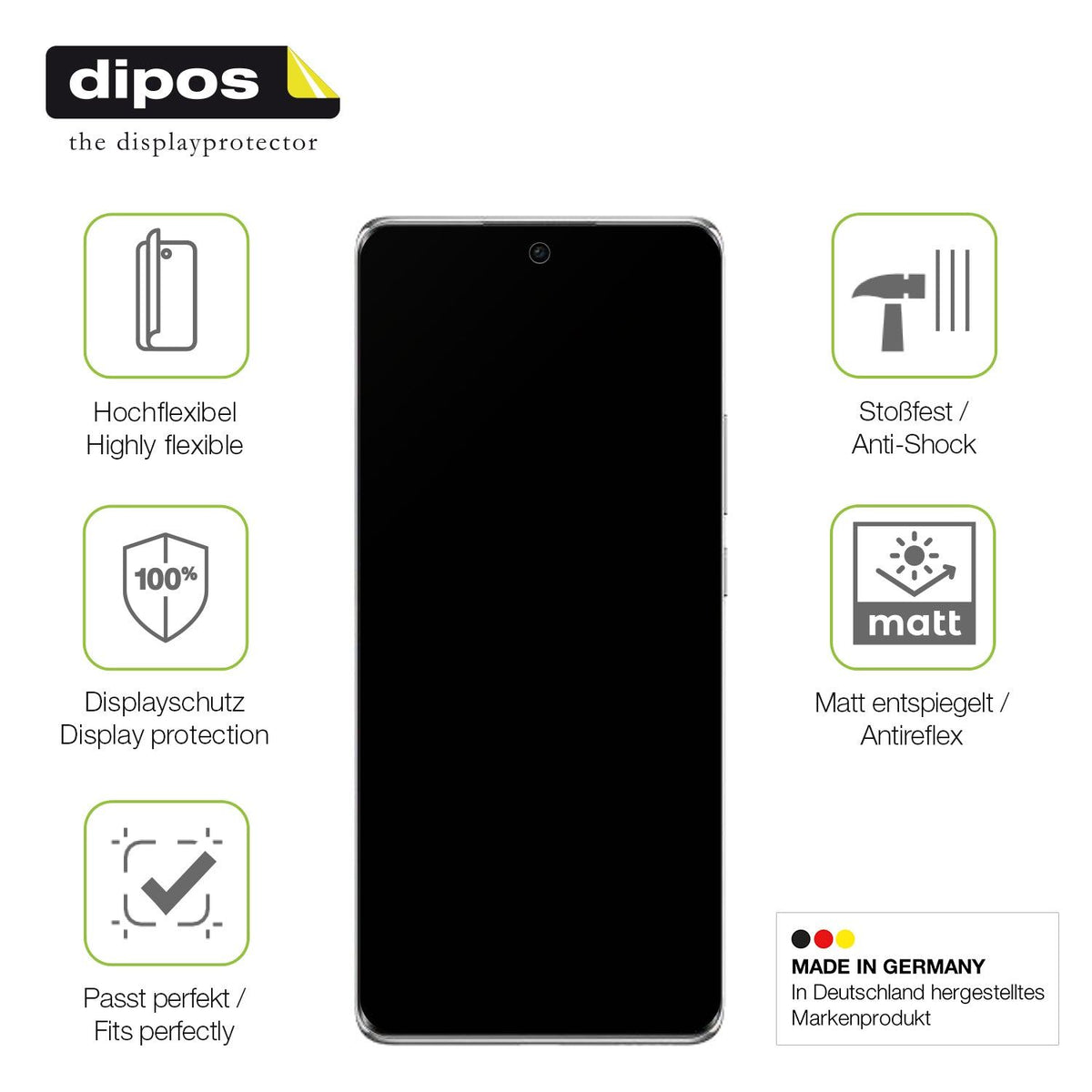2x Full Cover Schutzfolie matt für OPPO Reno 11 Pro