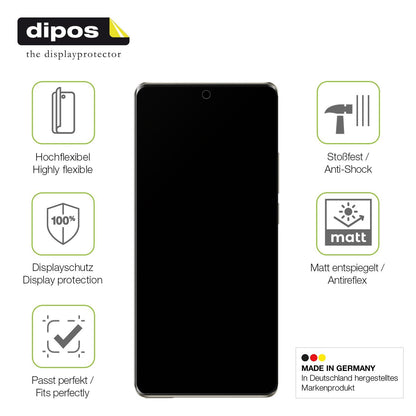 2x Full Cover Schutzfolie matt für Ulefone Note 17 Pro