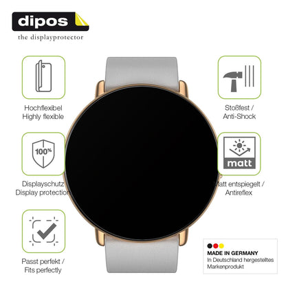 2x Full Cover Schutzfolie matt für Zepp E Smartwatch