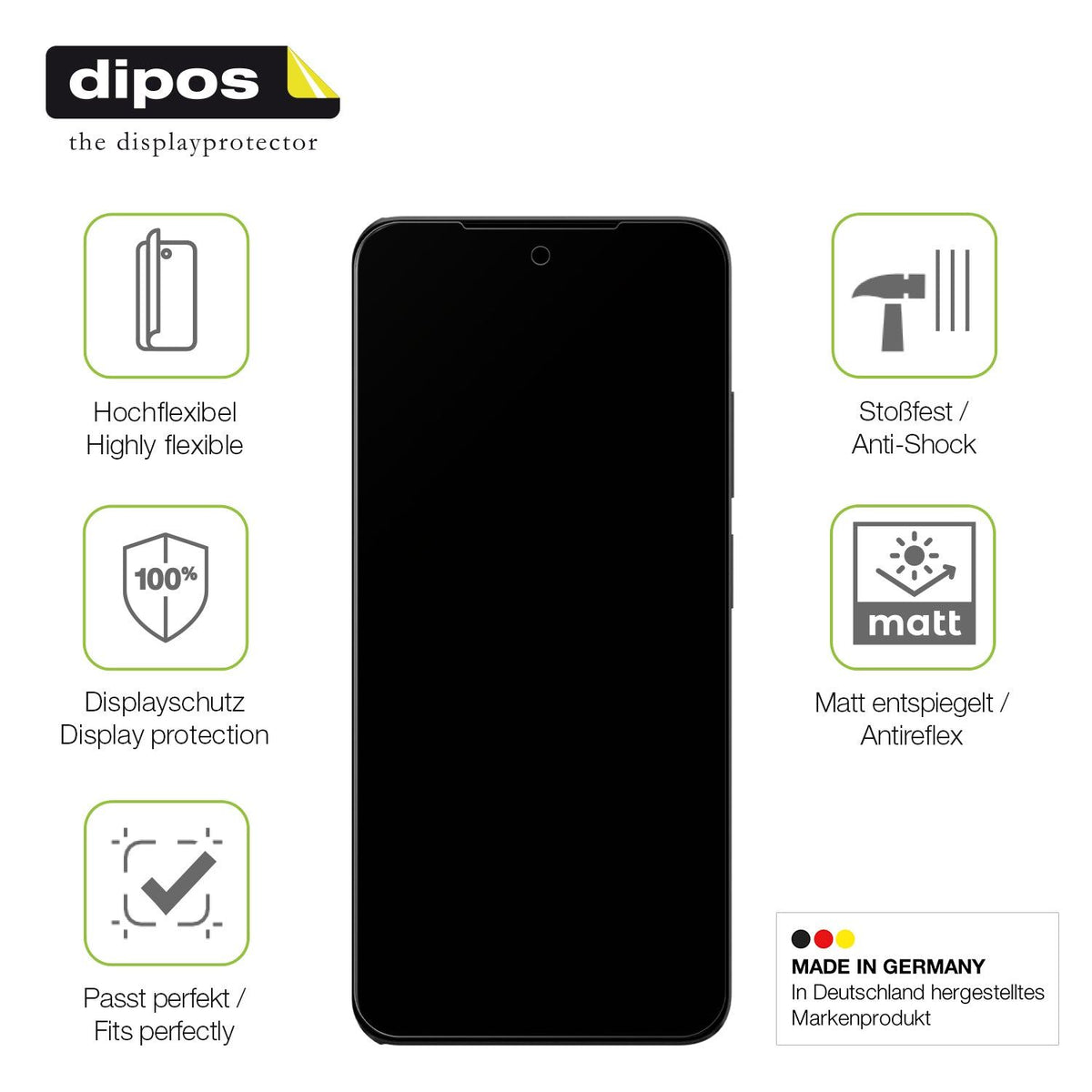 2x Full Cover Schutzfolie matt für Xiaomi Redmi Note 12s