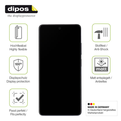 2x Full Cover Schutzfolie matt für Xiaomi Redmi Note 12 Pro 5G