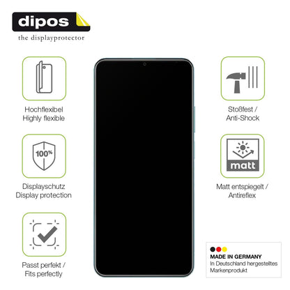 2x Full Cover Schutzfolie matt für Realme Note 50