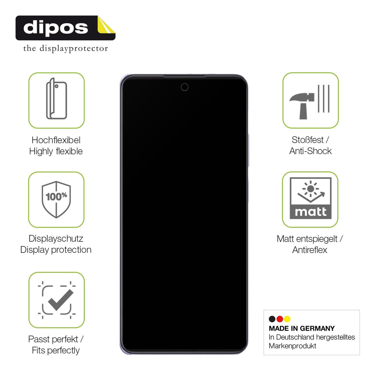 2x Full Cover Schutzfolie matt für Oppo A3i Plus
