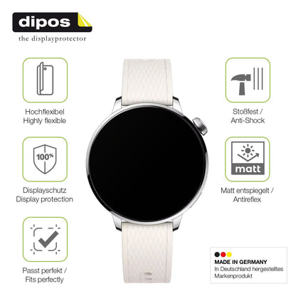 2x Full Cover Schutzfolie matt für Oppo Watch X2 Mini