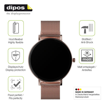 2x Full Cover Schutzfolie matt für ZenWatch Venice Pro