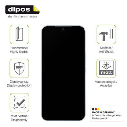 2x Full Cover Schutzfolie matt für Meizu Note 22 5G