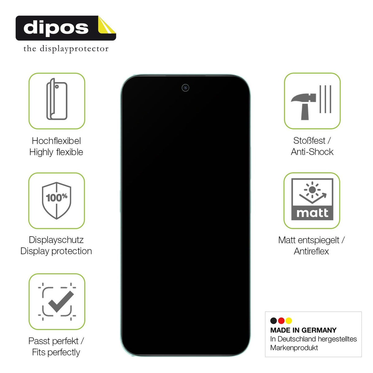 2x Full Cover Schutzfolie matt für Oppo A5i Pro