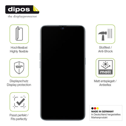 2x Full Cover Schutzfolie matt für Oppo Realme XT
