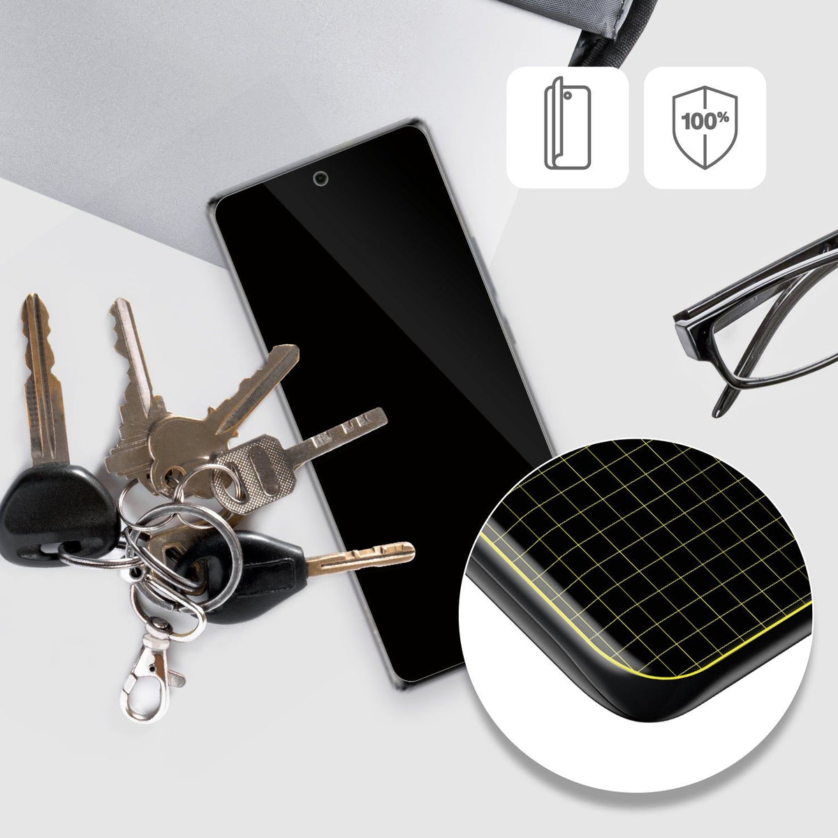2x 3D Full Cover Schutzfolie für Tecno Spark 20 Pro+