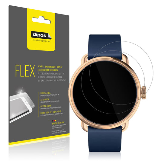 2x 3D Full Cover Schutzfolie für Withings Scanwatch 2 38mm