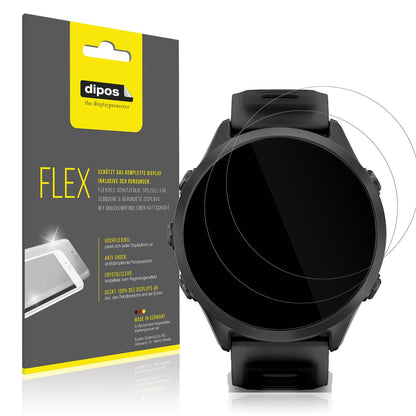 2x 3D Full Cover Schutzfolie für Garmin Forerunner 570 47mm