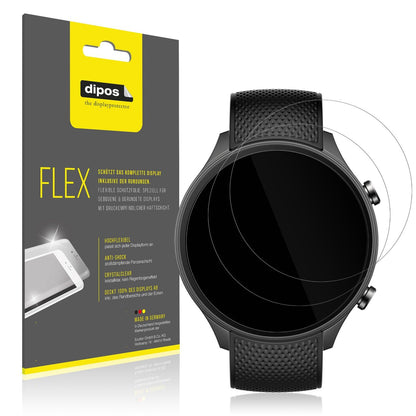 2x 3D Full Cover Schutzfolie für OnePlus Watch 2