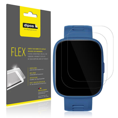 2x 3D Full Cover Schutzfolie für BiggerFive Smartwatch Kinder